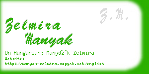 zelmira manyak business card